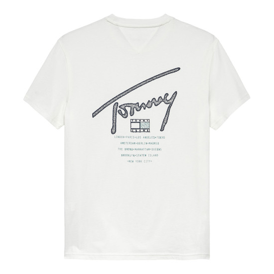 Tommy Hilfiger Ανδρική κοντομάνικη μπλούζα Signature Back Logo Crew Neck T-Shirt